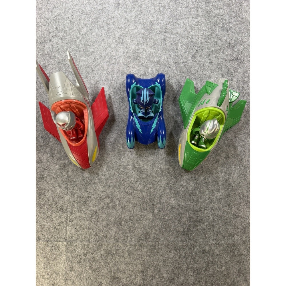 PJ Masks Catboy Owlette Gekko Figures w Vehicles 6 Pc Toy Lot - Picture 5 of 12